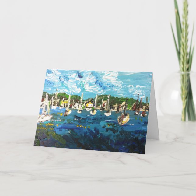 Carte de voeux Put-n-Bay Lake Erie Peinture #1 (Devant)