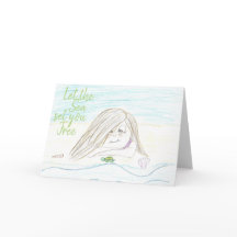 Carte de vœux « Que la mer vous libère »