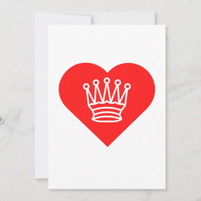 Carte de voeux Queen of Hearts (Devant)