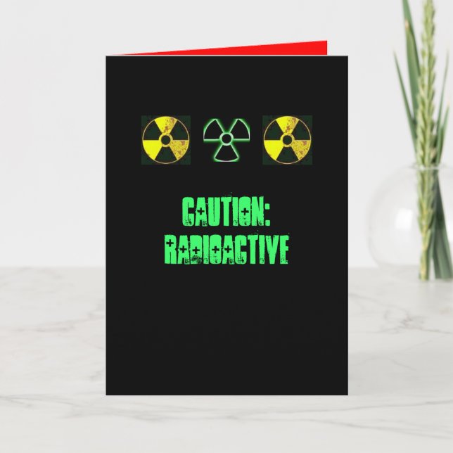 Carte de voeux radioactive (Devant)