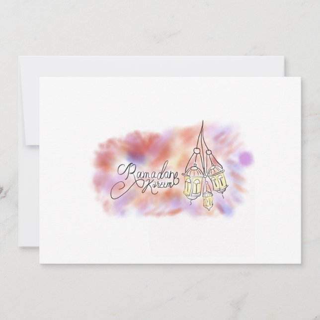 Carte de voeux Ramadan Kareem (Devant)