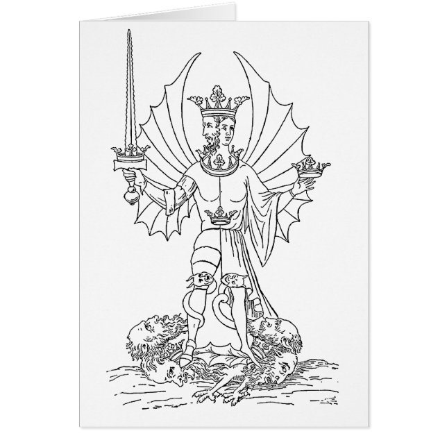 Carte de voeux Rebis Coloring Page (Devant)