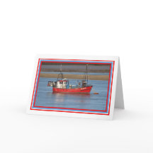 Carte de voeux Red Boat
