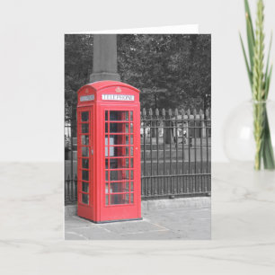 Carte de voeux Red London Phonebox