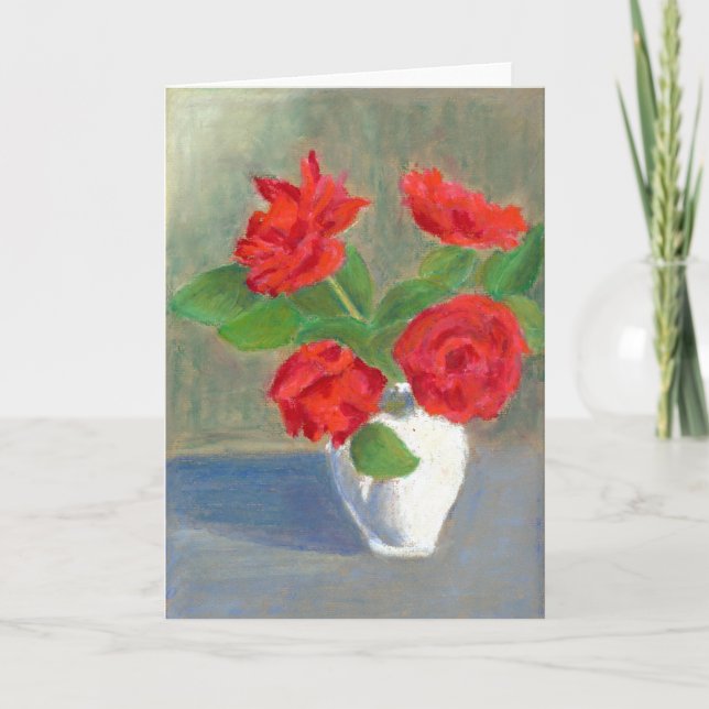 Carte de voeux Red Roses (Devant)