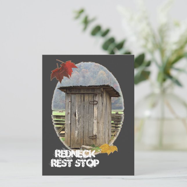 Carte de voeux Redneck Rest Stop (Créateur téléchargé)