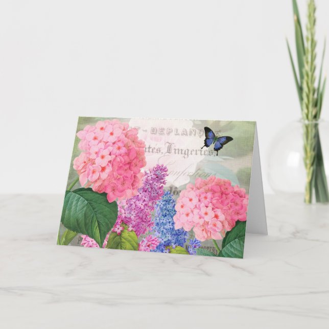 Carte de voeux Redoute Flower Garden (Devant)