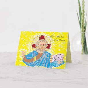 Carte de voeux religieuse de Noël