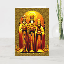 Carte de voeux religieuse de Noël pliée