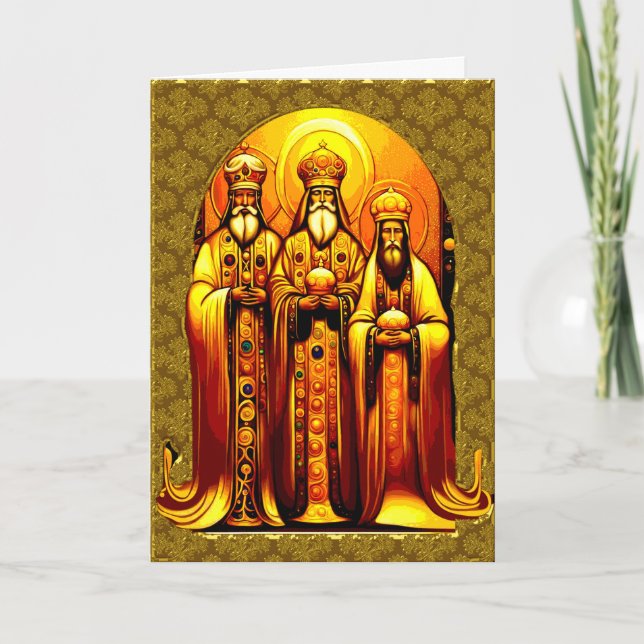 Carte de voeux religieuse de Noël pliée (Devant)