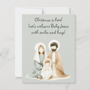 Carte de voeux religieuse qui fait chaud au coeur
