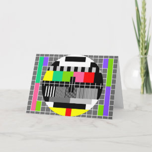 Carte de voeux 'Retro Television'