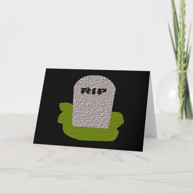 Carte de voeux RIP Tombstone (Devant)