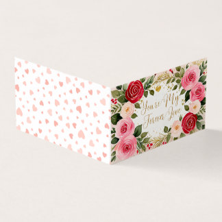 Carte de voeux romantique de la Saint-Valentin