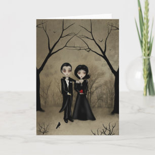 Carte de vœux Romantique Gothique