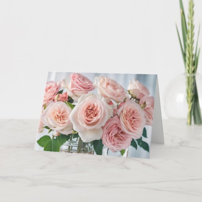 Carte de voeux rose (Devant)