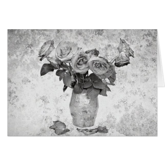 Carte de voeux rose (Devant horizontal)