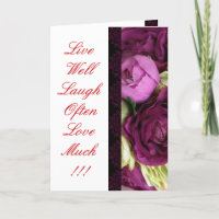 Carte de voeux Rose GothicChicz