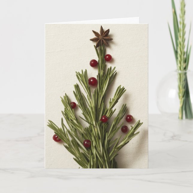 Carte de voeux Rosemary Christmas Tree (Devant)