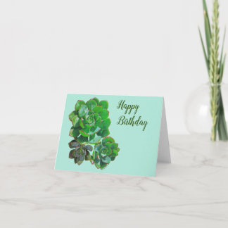 Carte de voeux Rosette Succulents