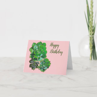 Carte de voeux Rosette Succulents