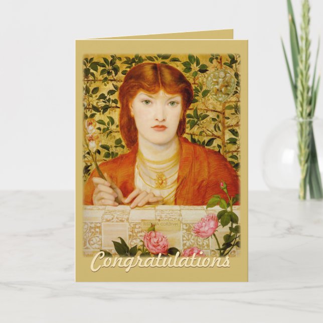 Carte de voeux Rossetti Regina Cordium CC0655 (Devant)