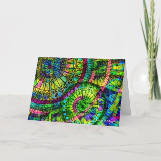 Carte de voeux "Roue de Fortune" (Devant)