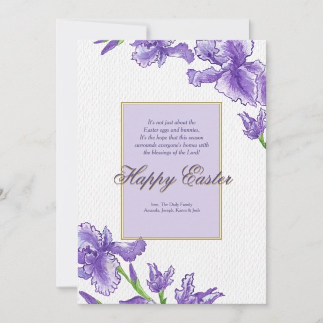 Carte de voeux royale de Pâques (Devant)