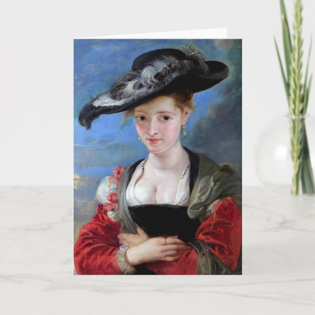 Carte de voeux Rubens Felt casquette CC0727 (Devant)