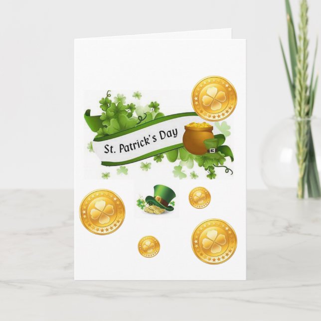 Carte de vœux Saint-Patrick (Devant)