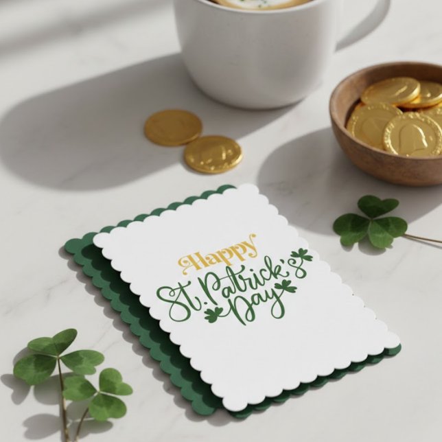 Carte de vœux Saint-Patrick Joyeuse Fête (Créateur téléchargé)