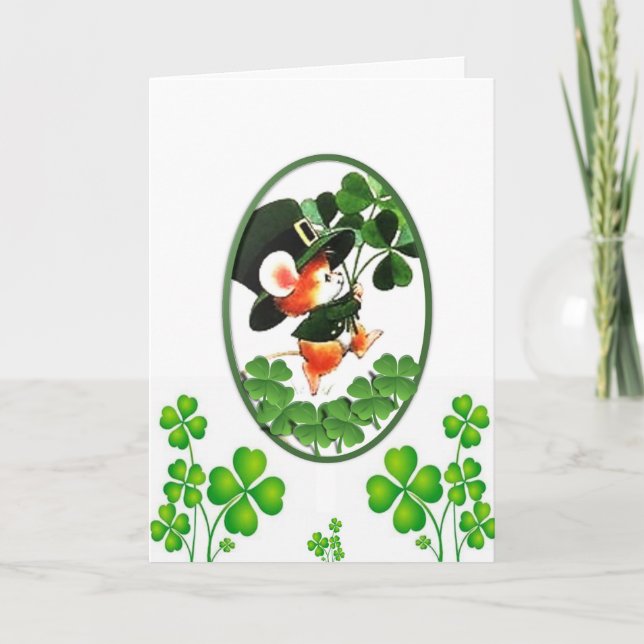 Carte de voeux Saint Patrick's Day (Devant)