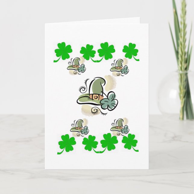 Carte de voeux Saint Patrick's Day (Devant)
