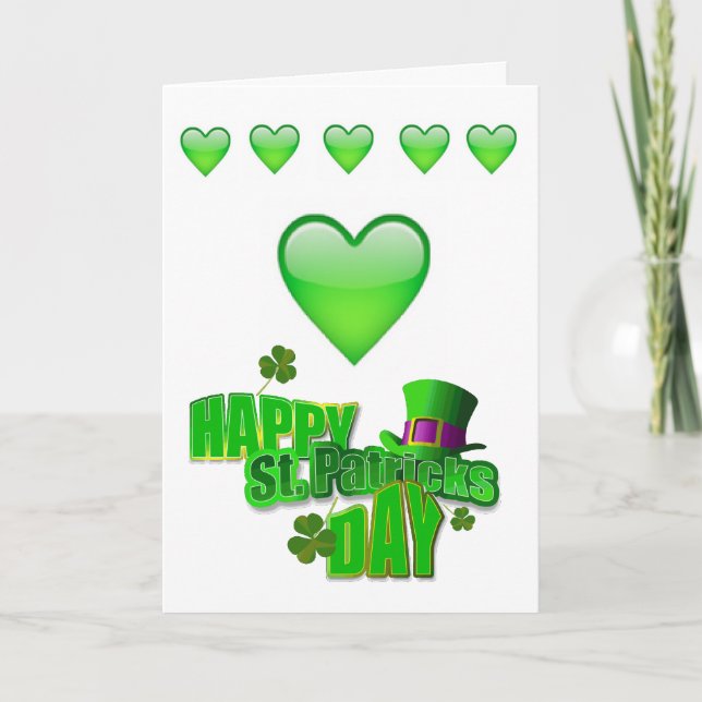 Carte de voeux Saint Patrick's Day (Devant)