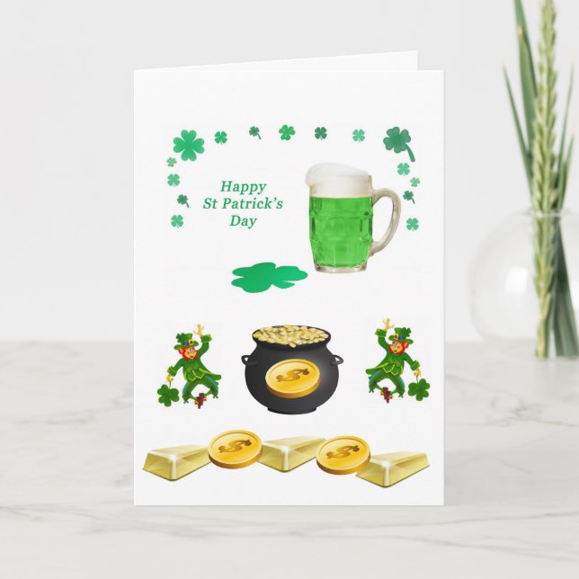 Carte de voeux Saint Patrick's Day (Devant)