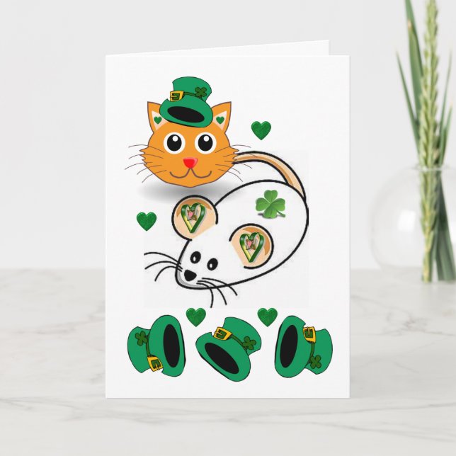 Carte de voeux Saint Patrick's Day (Devant)