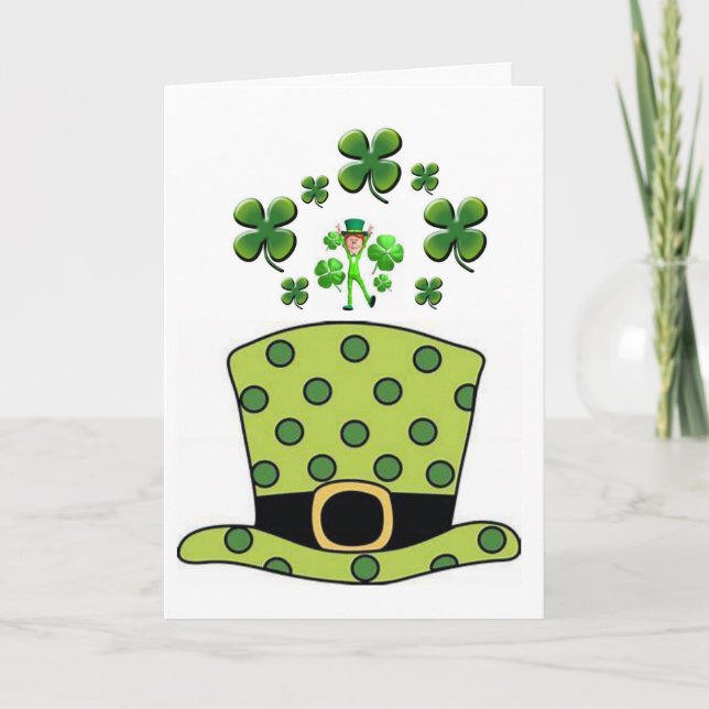Carte de voeux Saint Patrick's Day (Devant)