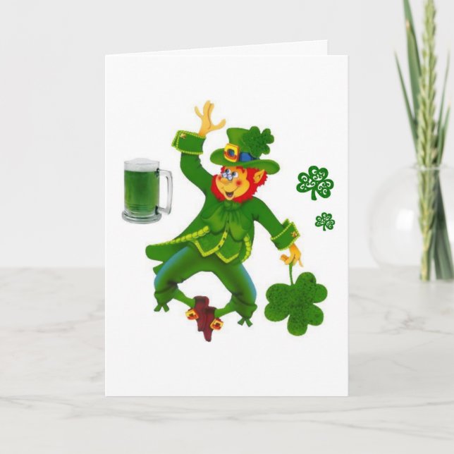 Carte de voeux Saint Patrick's Day (Devant)