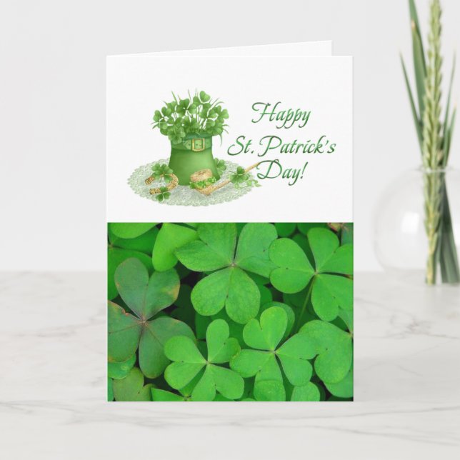 Carte de voeux Saint Patrick's Day (Devant)