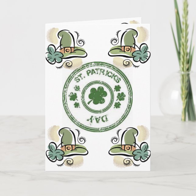 Carte de voeux Saint Patrick's Day (Devant)