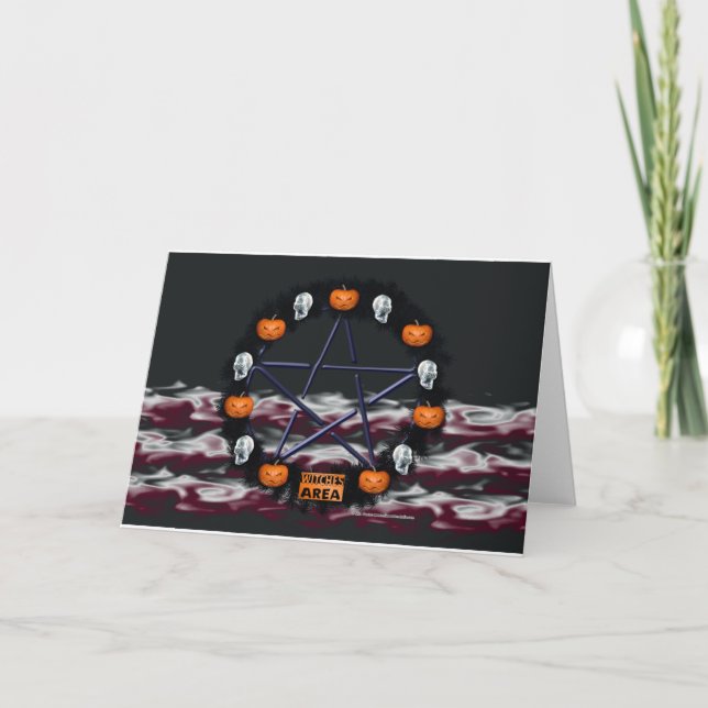 Carte de voeux Samhain Gothic Wreath (Devant)