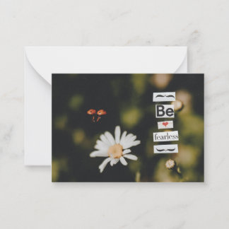 Carte de voeux sans crainte