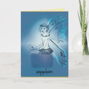 Carte de voeux Sapphire/Septembre