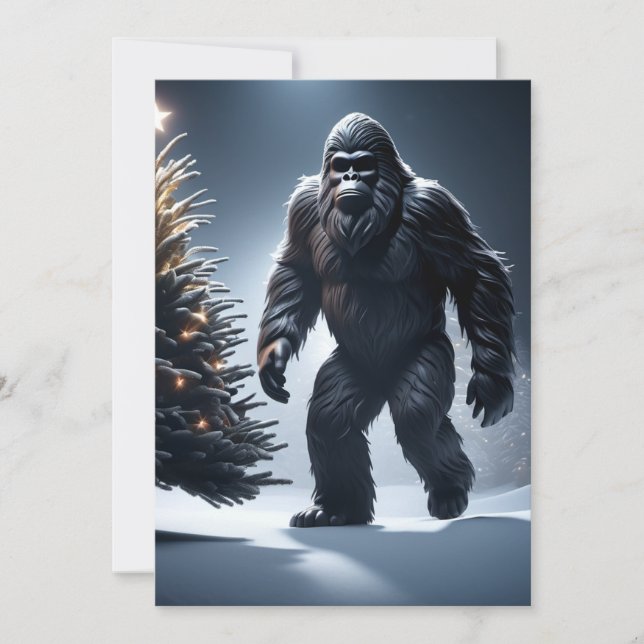 Carte de vœux Sasquatch (Devant)