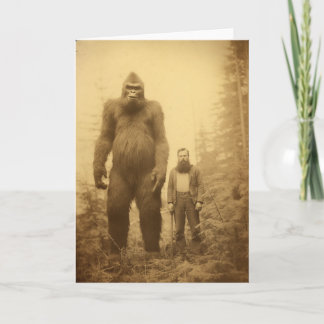 Carte de voeux Sasquatch/Big Foot, Cryptids