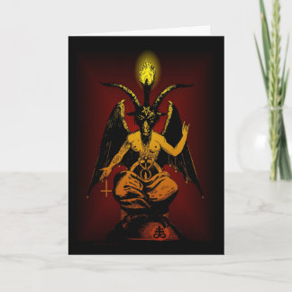Carte de voeux Satanic Goat Winter Solstice