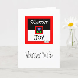 Carte de voeux Scatter Joy