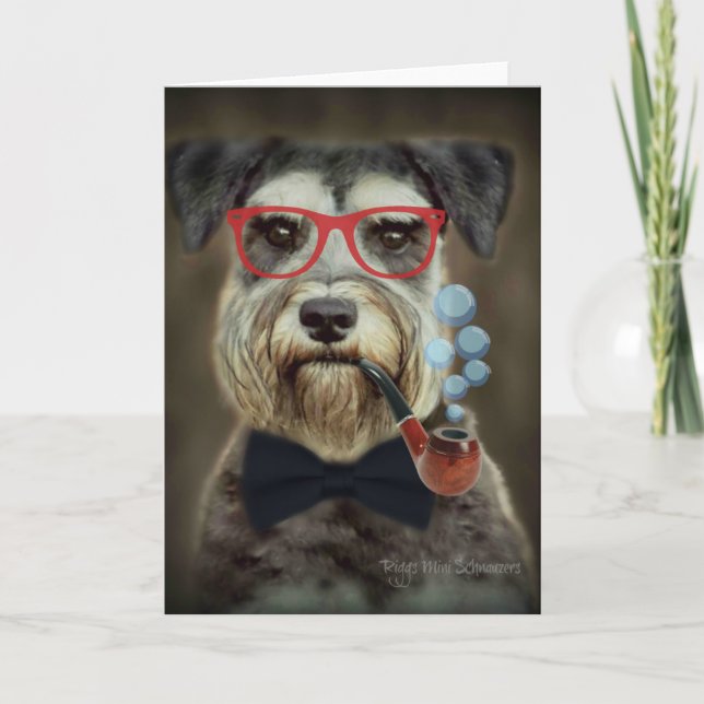 Carte de voeux Schnauzer Toutes les occasions (Devant)