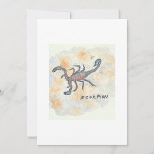 Carte de vœux Scorpion
