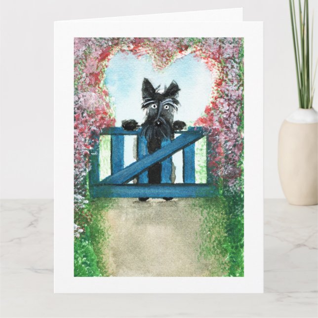 Carte de voeux Scottie Dog (Devant)
